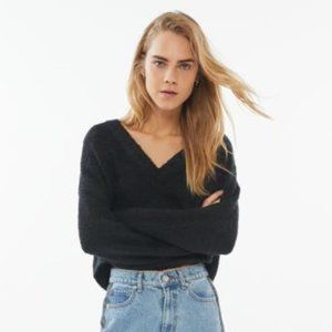 Urban Outfitters Black V-Neck Sweater